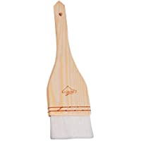rongweiwang Mango de Madera Cepillo Recto del Borde Salsa Barbacoa Que asa Pan Mango de Madera de hilvanado brocha de…